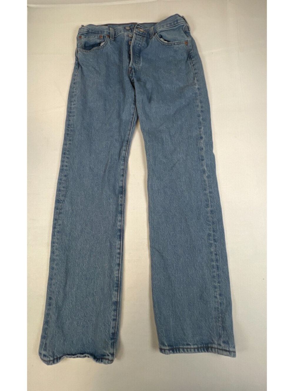 Levi's Men 31x32 Light Blue 501 Original Fit Button Fly Denim Jeans Pants